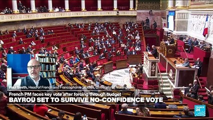 French PM set to survive no confidence vote