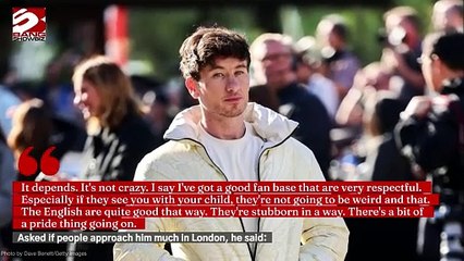 Barry Keoghan and his young son spends time together in London