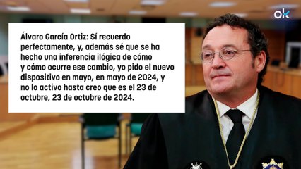 García Ortiz ante el juez: "Cambié de móvil pero no por la investigación"