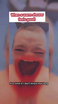 A warm hot shower felt great! 🥰 Wife was happy too! 😊 #Shower #Relaxation #Happiness #Wife #Home