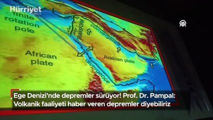 Prof. Dr. Pampal: Volkanik faaliyeti haber veren depremler diyebiliriz