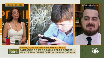 A lei da proibição do uso do aparelho dentro das salas de aula | Melhor da Tarde