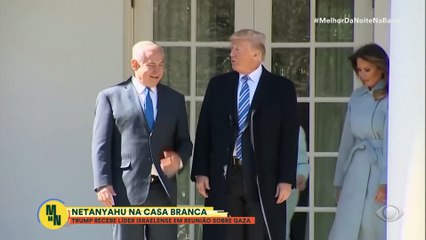 Donald Trump se prepara para receber líder de Israel | Melhor da Noite