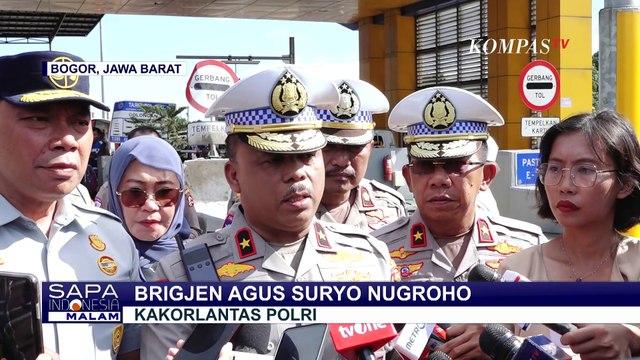 Polisi Gelar Olah TKP Kecelakaan Beruntun di Gerbang Tol Ciawi
