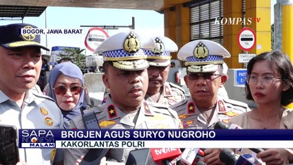 Polisi Gelar Olah TKP Kecelakaan Beruntun di Gerbang Tol Ciawi