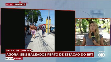 Pessoas são baleadas perto de estação do BRT no Rio