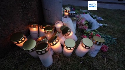 Tributes laid at site of Sweden school shooting as death toll rises to 11