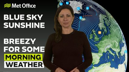 Met Office Morning Weather Forecast 06/02/25 – Breezy for some, bright for most