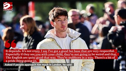 Barry Keoghan spends 'quality dad time' with his son in London