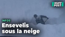 Les images des chutes de neige record au Japon