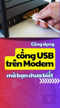 ⚡Công dụng cổng USB trên Modem #usb #modem #côngdụng #cổngusb