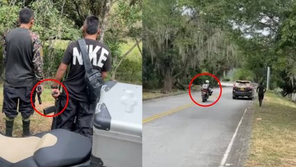 VIDEO | Ciudadano grabó cómo la guerrilla le robó su moto y lo abandonó en la vía entre Huila y Cauca