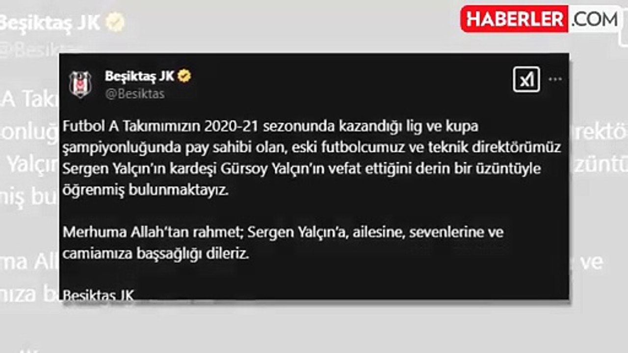 Sergen Yalçın'ın kardeşi hayatını kaybetti