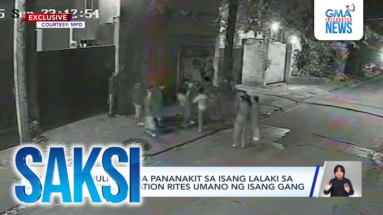Nahuli cam na pananakit sa isang lalaki sa Maynila, initiation rites umano ng isang gang | Saksi