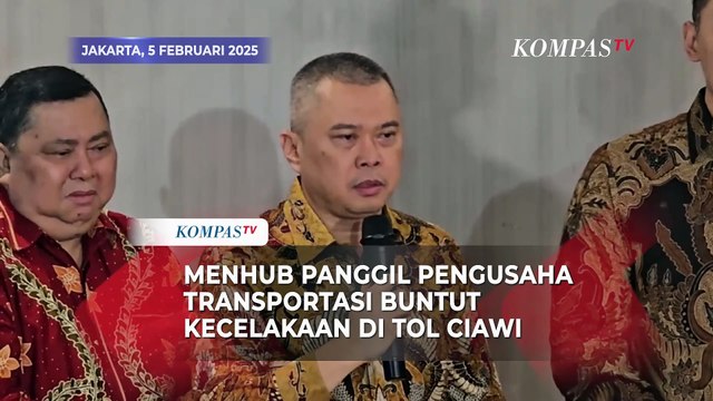 Menhub Bakal Panggil Pengusaha Transportasi Buntut Kecelakaan di Gerbang Tol Ciawi