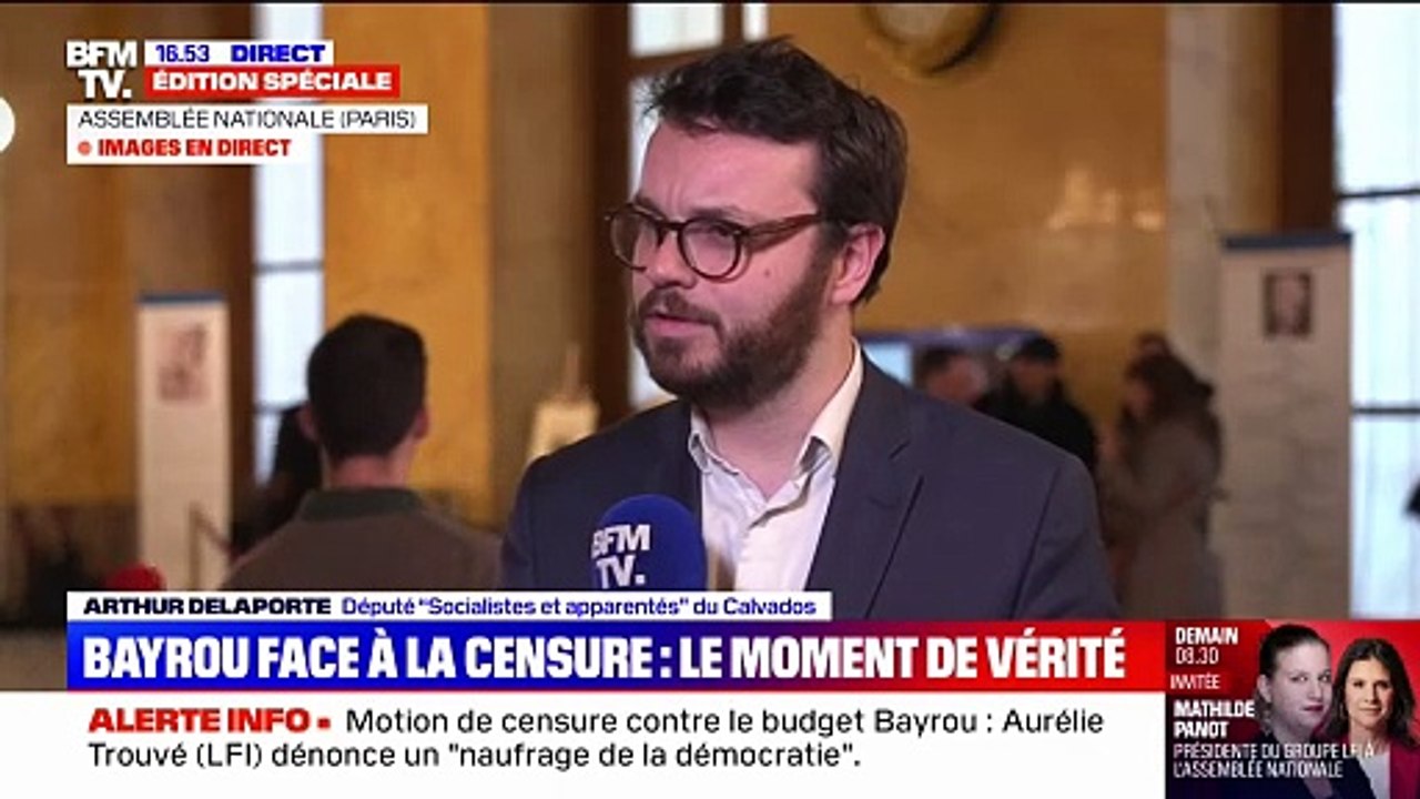 Arthur Delaporte (PS): "Nous avons dit suffisamment que nous étions dans l'opposition mais nous disons aussi qu'il y a besoin d'un budget pour la France"