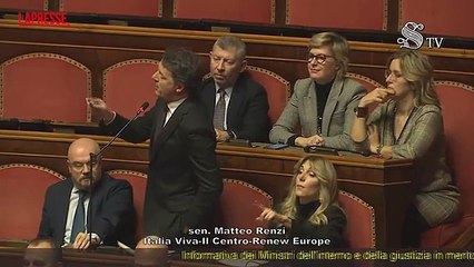Renzi al Senato 'blocca' la senatrice Paita che gesticola