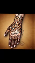 henna designs picture name Khateeja. Khateeja name mehdi ka design