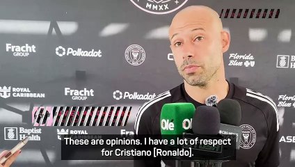 Mascherano disagrees with Ronaldo's G.O.A.T claim