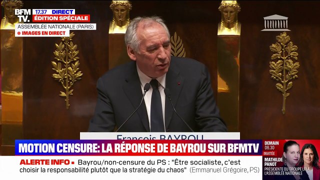 Motions de censure: Ce budget est une étape d'urgence , déclare François Bayrou