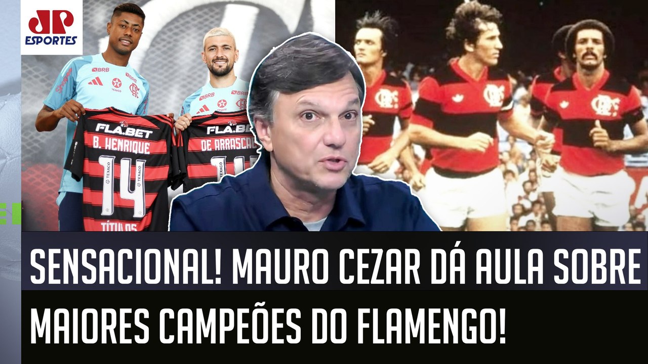 "NÃO É VERDADE que Arrascaeta e BH são os MAIORES CAMPEÕES do Flamengo!" Mauro Cezar EXPÕE A REAL!