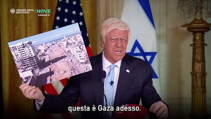 Il Trump di Crozza: "Palestinesi via da Gaza, tutti a Roccaraso" - Video