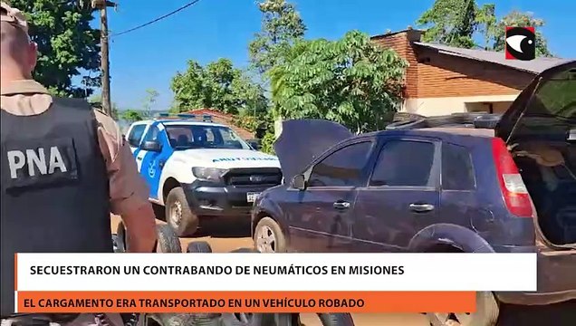 Secuestraron un contrabando de neumáticos en Misiones