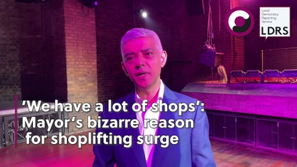 London mayor blames capital shoplifting surge on baffling reason