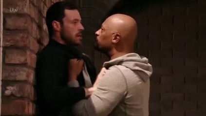 Corrie Tony Stewart Beats up Callum Logan 28th August 2015 Ep 1 & 2