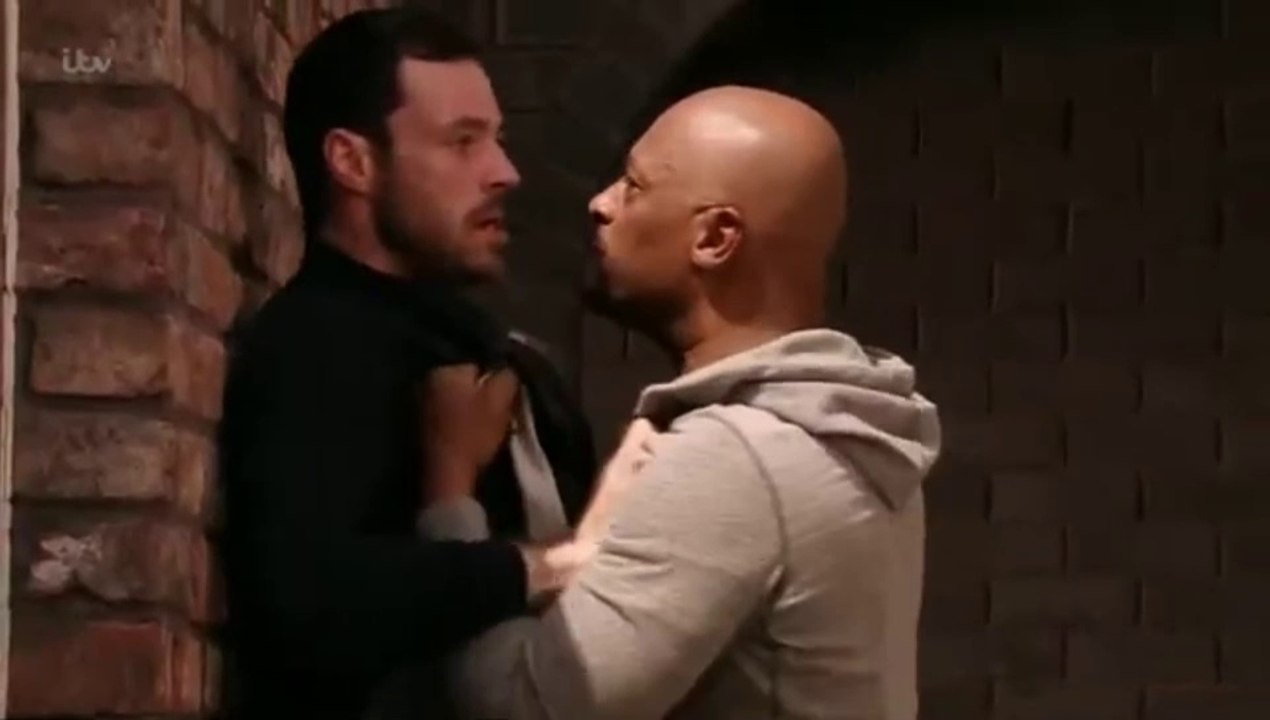 Corrie Tony Stewart Beats up Callum Logan 28th August 2015 Ep 1 & 2