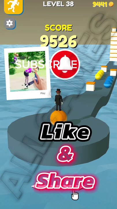 Stack Rider LVL 38 Gameplay FUN GAME #shorts #StackRider #fungames #viralvideo