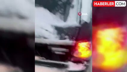 Uludağ'da Kaygan Yolda Panik Anları: Cip Durmak Bilmedi