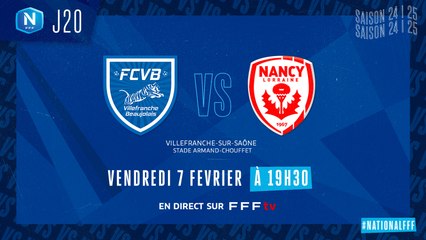J20 I Villefranche – AS Nancy Lorraine (2-0)