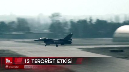 Barış Pınarı bölgesinde tespit edilen 13 terörist etkisiz hâle getirdi