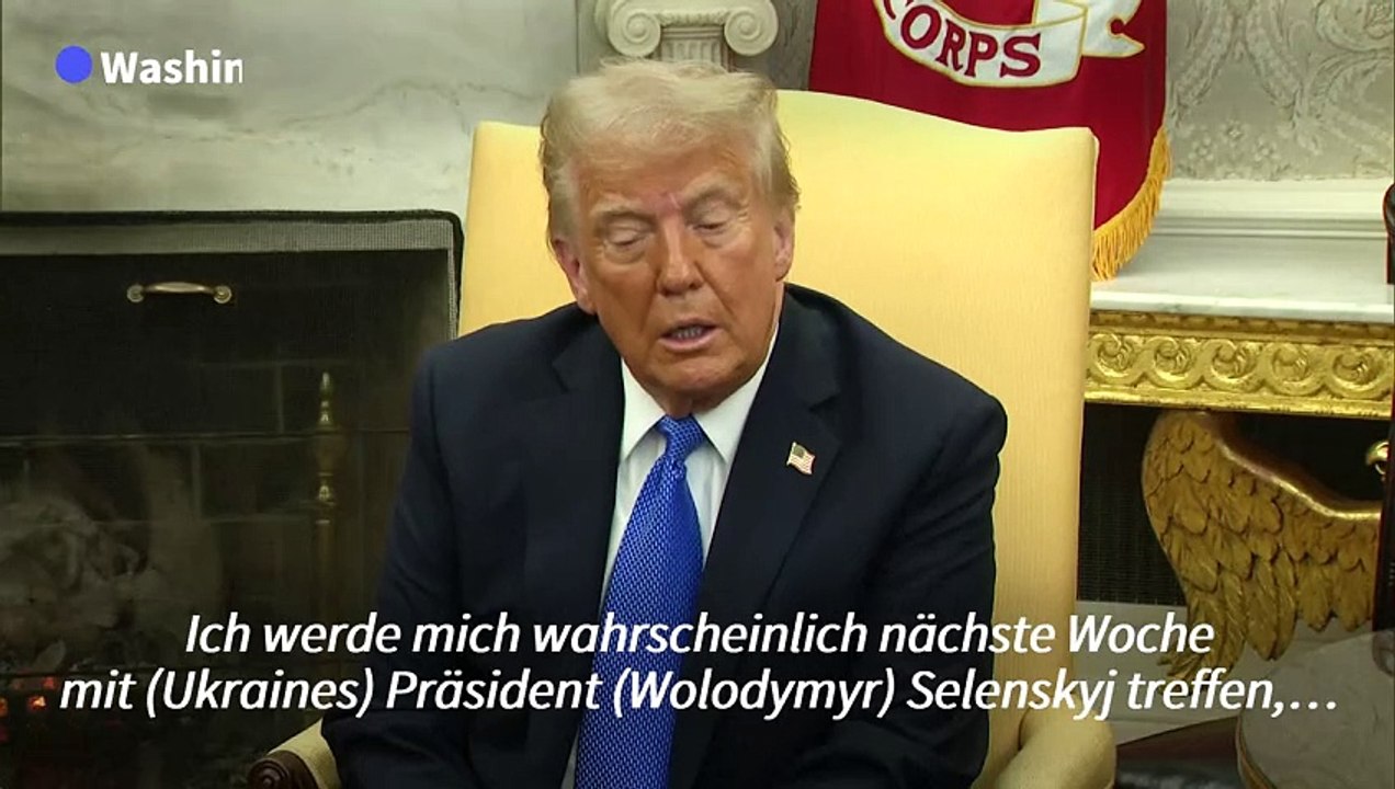 Trump: Treffe 'wahrscheinlich' nächste Woche Präsident Selenskyj