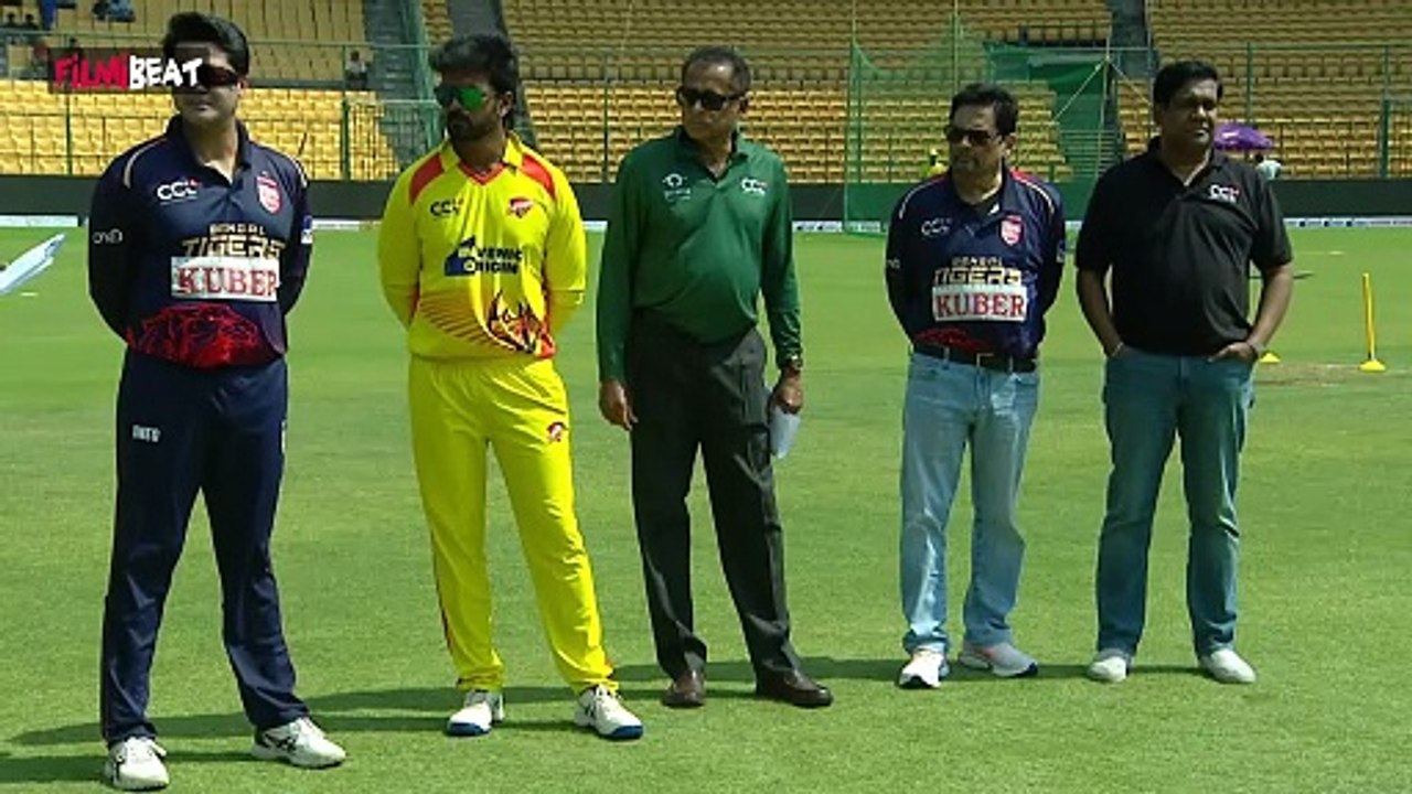 CCL 2025 : Chennai Rhinos vs Bengal Tigers Toss...