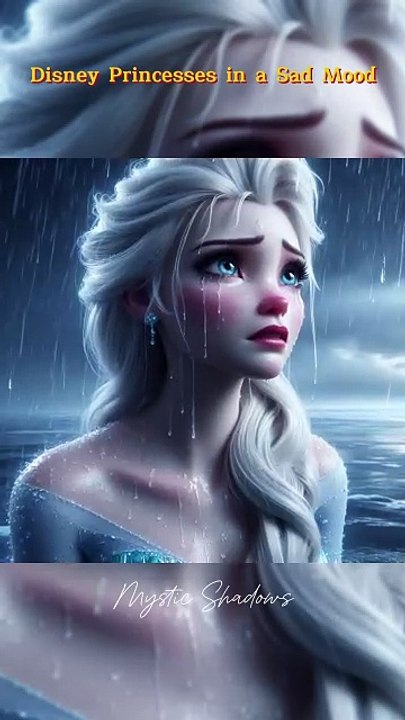 Tears in the Rain 🌧️👑 Disney Princesses Seeking Hope in the Stormy Skies ✨