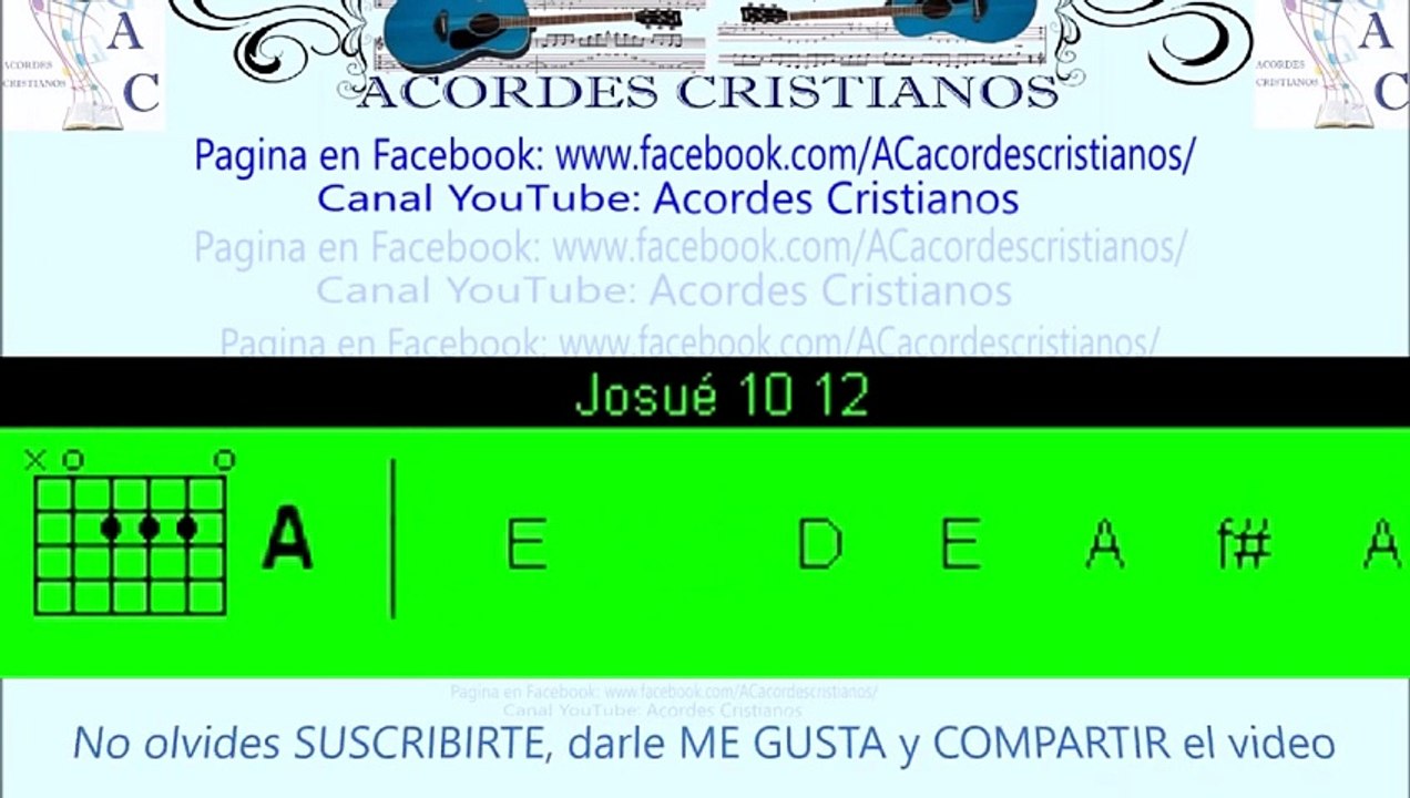 Josue 10 12 - Gladys Muñoz Acordes Guitarra