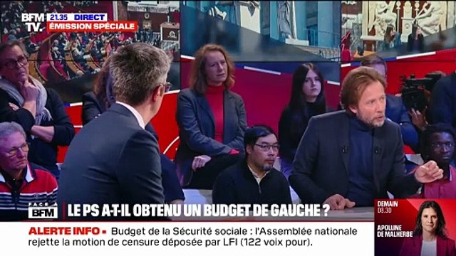 C'est tout à fait possible : Boris Vallaud (PS) n'exclut pas de censurer le gouvernement s'il n'y a pas de retour de la retraite à 62 ans