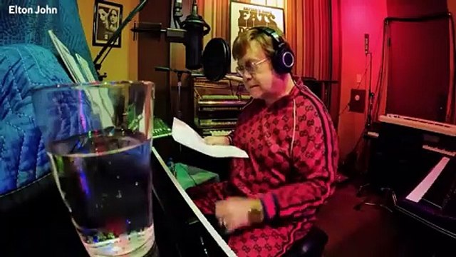 Swearing Elton John smashes headphones in studio tantrum while recording new album