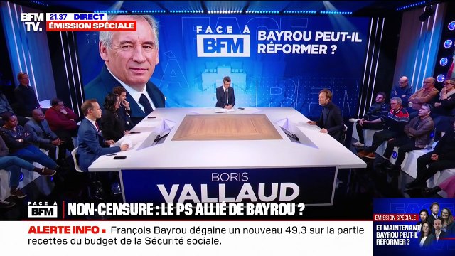 Face à BFM: l'interview de Boris Vallaud après l'adoption du budget à l'Assemblée nationale