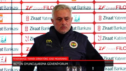 Jose Mourinho: Fenerbahçe'nin iyi bir hocası var