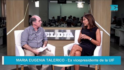 Maria Eugenia Talerico en la Redacción de EL DIA