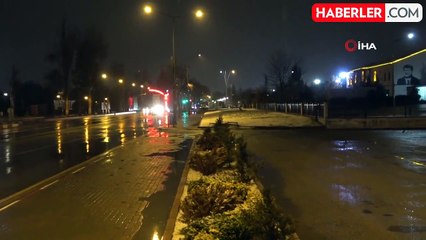 Malatya'da Kar Yağışı Etkili Oluyor