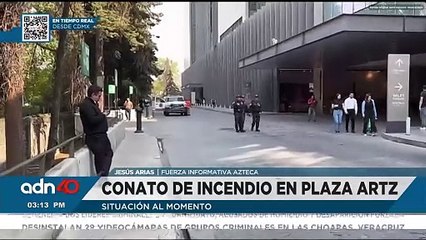 Desalojan empleados y visitantes por un fuerte incendio en la plaza Artz Pedregal
