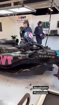 Franco Colapinto se subió por primera vez a un Alpine