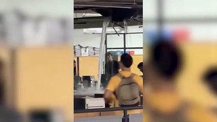 Así se inundó la sede de API por el temporal en Rosario