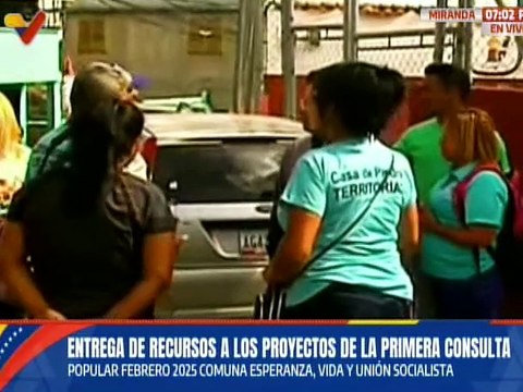 Miranda | Comunas de Carpintero-Petare reciben recursos para sus proyectos ganadores