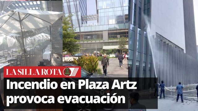 Plaza Artz: Incendio provoca desalojo de cientos de personas