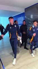 El saludo de Fede Valverde con Ibai en Butarque